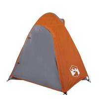 Tent 2-persoons 254x135x112 cm 185T taft grijs en oranje - thumbnail