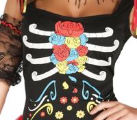 Kleurrijk Skeletten Jurkje Cathrina - thumbnail