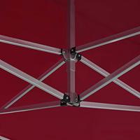 Partytent professioneel inklapbaar 4,5x3 m aluminium wijnrood - thumbnail