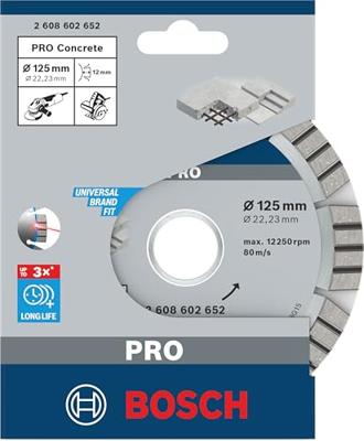 Bosch Accessoires Diamantdoorslijpschijf Best for Concrete 125 x 22,23 x 2,2 x 12 mm 1st - 2608602652