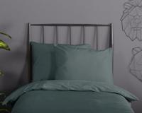 Good Morning Dekbedovertrek "uni dessin" - Groen - (200x200/220 cm) - Katoen - thumbnail