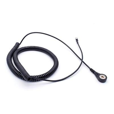 Quadrios ESD-aardingskabel 3.60 m Drukknop 4 mm, Ringkabelschoenaansluiting
