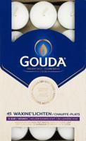 Gouda Waxinelicht 6 uur wit 45 Stuks - thumbnail