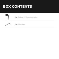 Set van 9 Spikey dimbare LED prikspots - excl. GU10 - Wandspot - IP65 voor binnen en buiten - Grondspies - Zwart - thumbnail