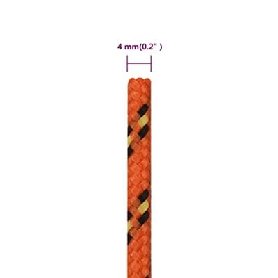 Boottouw 4 mm 50 m polypropyleen oranje Boottouw 4 mm 50 m polypropyleen oranje
