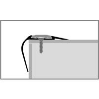 Küberit - Trapneusprofiel 707 A zand zonder inleg - 250 cm - thumbnail