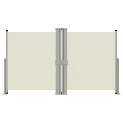 VidaXL Windscherm uittrekbaar 140x1200 cm crèmekleurig