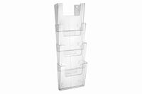 Europel wandfolderhouder, 4 x ft A4, portret - thumbnail