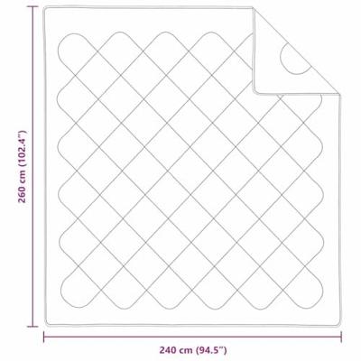 Winter Dekbed Wit 240 x 222 x 5 cm Polyester