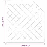 Winter Dekbed Wit 240 x 222 x 5 cm Polyester - thumbnail