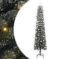 VidaXL Kunstkerstboom met 300 led groen 240 cm pvc en plastic en staal - thumbnail