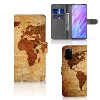 Samsung Galaxy S20 Plus | Flip Cover | Wereldkaart - thumbnail