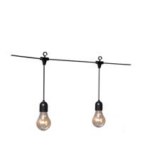 Konstsmide 2383-800 Lichtgordijn Binnen/buiten Energielabel: G (A - G) werkt op het lichtnet Aantal lampen 90 LED Barnsteen Verlichte lengte: 4.5 m - thumbnail