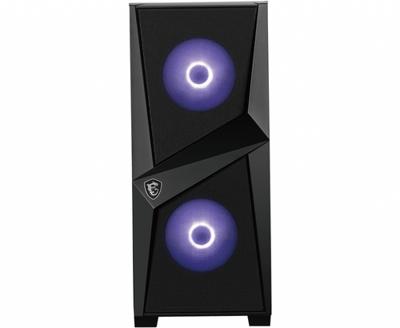 ATX Semi-toren doos MSI MAG FORGE 100M Zwart Transparant - thumbnail