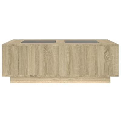 Salontafel met Infinity LED 116x69x40 cm sonoma eikenkleurig