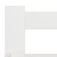 Bedframe massief grenenhout wit 160x200 cm - thumbnail