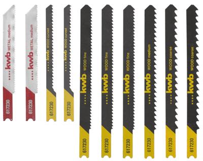 kwb 617230 Decoupeerzaagbladenset Jigger 10-delig 1 stuk(s)