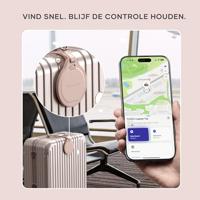 Satechi FindAll vegan-lederen baggage tag met FindMy - Desert Rose - thumbnail