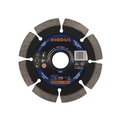 Rhodius 304091 DG70 Diamanten doorslijpschijf Diameter 115 mm Boordiameter 22.23 mm Beton 1 stuk(s) Rhodius 304091 DG70 Diamanten doorslijpschijf Diameter 115 mm Boordiameter 22.23 mm Beton 1 stuk(s)