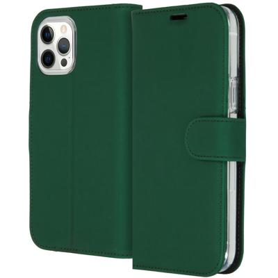Accezz Wallet Softcase Bookcase iPhone 12 Pro Max Telefoonhoesje Groen