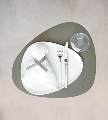 LIND DNA - Dinner Mat Curve - Placemat 37x44cm Nupo Army Green