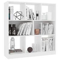 Boekenkast 97,5x29,5x100 cm bewerkt hout wit - thumbnail