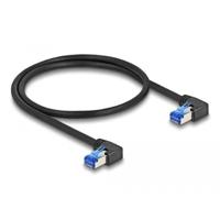 DeLOCK 80213 networking cable Black 0.5 m Cat6a S/FTP (S-STP) - thumbnail