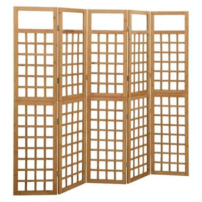 VidaXL Kamerscherm/trellis met 5 panelen 201,5x180 cm vurenhout