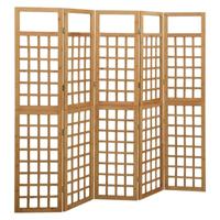Kamerscherm/trellis met 5 panelen 201,5x180 cm vurenhout - thumbnail