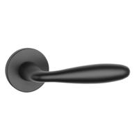 Aprile Massieve Deurkruk Verbena Mat Zwart Op Rond Rozet - thumbnail