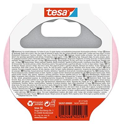 tesa Professional Sensitive 56267-00000-01 Schilderstape Roze (l x b) 50 m x 25 mm 2 stuk(s) tesa Professional Sensitive 56267-00000-01 Schilderstape Roze (l x b) 50 m x 25 mm 2 stuk(s)