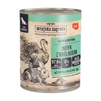 WIEJSKA ZAGRODA Turkey with rabbit - natvoer voor honden - 800g - thumbnail