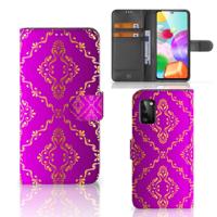 Wallet Case Samsung Galaxy A41 Barok Roze - thumbnail