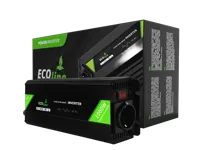 EcoLine 24V naar 230V Omvormer - 1000W Continu / 2000W Piek - Zuivere Sinusgolf - Auto Omvormer met Afstandsbediening - thumbnail