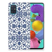 Samsung Galaxy A51 | TPU Case | Flower Blue - thumbnail