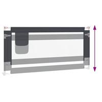 VidaXL Bedhekje peuter 190x25 cm stof donkergrijs - thumbnail