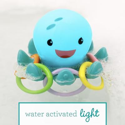 Badspeeltje - INFANTINO - Lichtgevende badoctopus met ringen - thumbnail