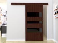 Schuifdeur CORWEL 86 cm wengue - thumbnail