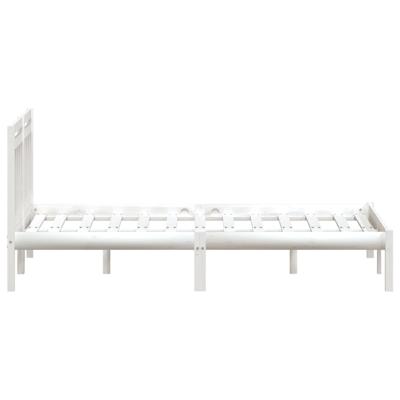 Bedframe massief grenenhout wit 140x200 cm Bedframe massief grenenhout wit 140x200 cm