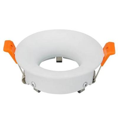 Ronde Inbouwspot GU10 Armatuur - Mat Wit Aluminium - Ø85mm