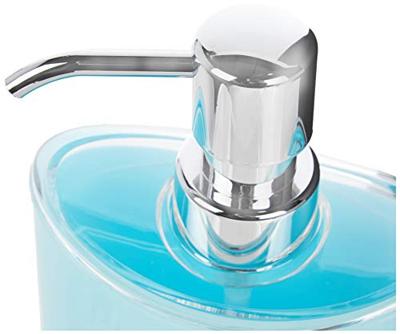 MSV Zeeppompje|dispenser Aveiro - PS kunststof - lichtblauw - 11x14cm