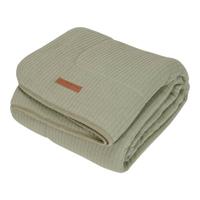 Little Dutch baby ledikantdeken 110x140 cm Pure & soft Pure Olive - thumbnail