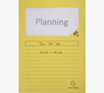 Exacompta L-map met venster Forever, pak van 100 stuks, geel