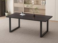 Rechthoekige eettafel ALEMARA 180 cm donkerbruin - thumbnail