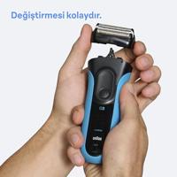 Testina rasoio BRAUN Series 3+ - 2 lamine - Pettine MicroComb - 100% made in Germany - thumbnail