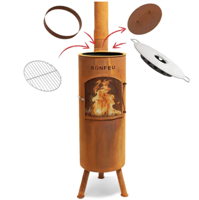 Bonfeu BonGiano LP tuinhaard - Corten - thumbnail