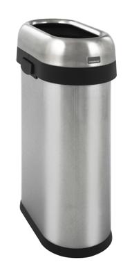 Simplehuman Afvalemmer Bullet Open Slimline 50 liter (zilver)