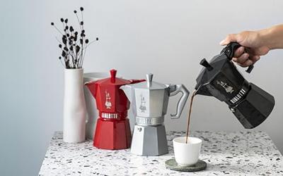 Percolator Bialetti MOKA EXCLUSIVE Zwart Aluminium 3 Koppar