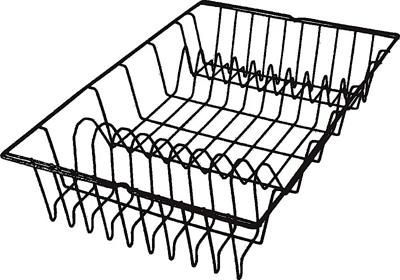 Metaltex germatex afdruiprek 48x30x10 cm zwart