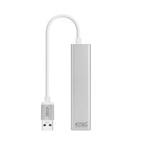 NANOCABLE 10.03.0403 netwerkadapter USB 3.0 + HUB 3xUSB 3.0 (Gigabit 10/100/1000 Mbps, Nintendo Switch, PC, laptop, Windows 10.8.7.XP, Vista, Mac OS en Linux), 15 cm - thumbnail